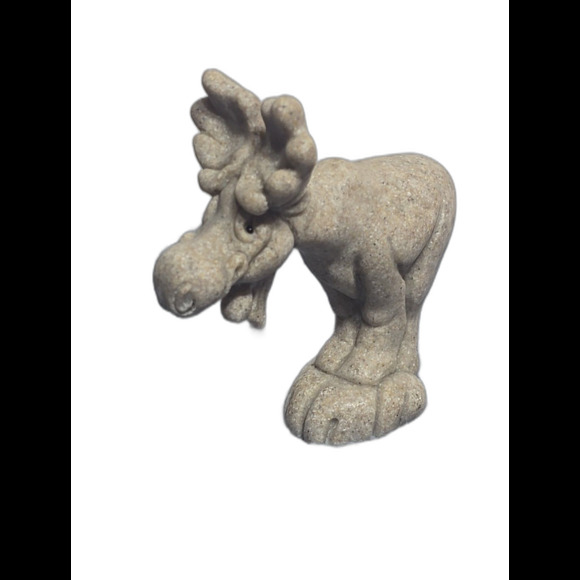 Quarry Critters Misty Moose Figurine Second Nature Design Misty 4.5" Faux Stone - Picture 2 of 8